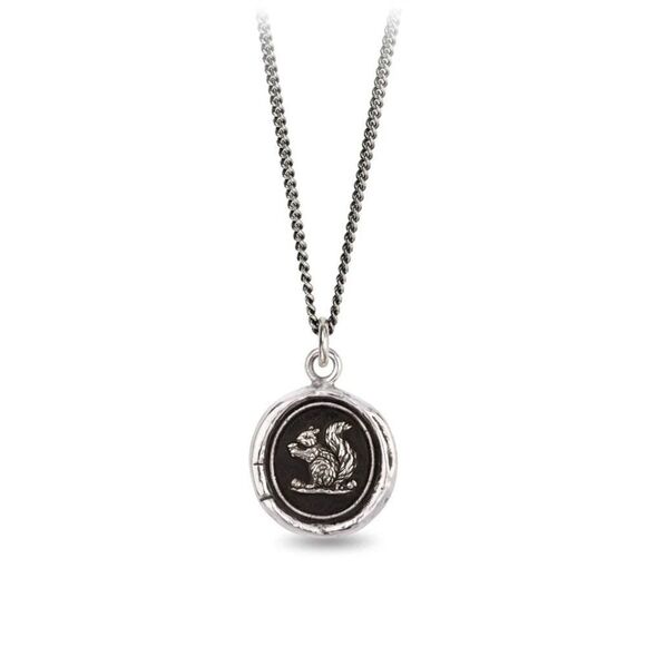 Pyrrha Squirrel Talisman 925 Sterling Silver - Picture 1 of 12